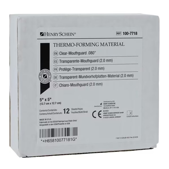 [HS 100-7718] THERMOFORMAS BLANDAS  .080 (12) TRANSP.