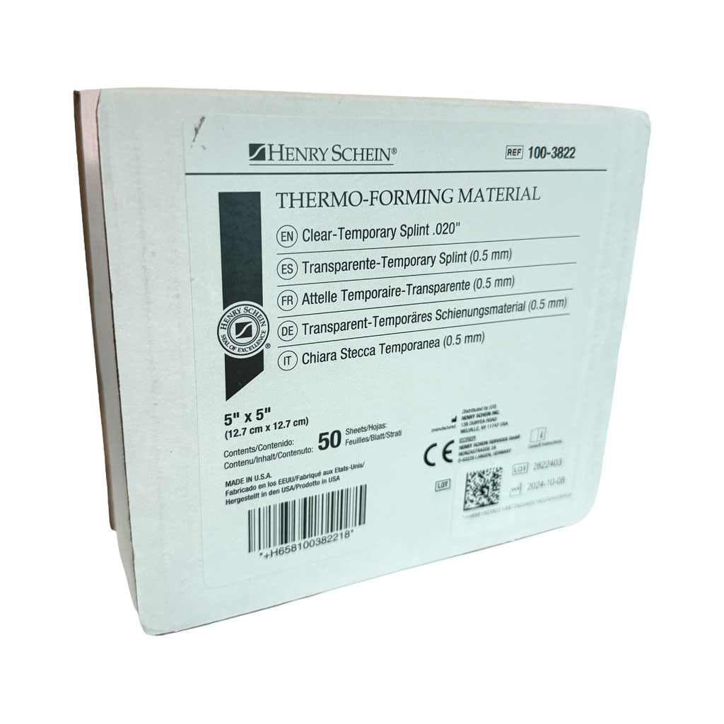 THERMOFORMAS RIGIDAS .020 P. SPLINT (1PZ)