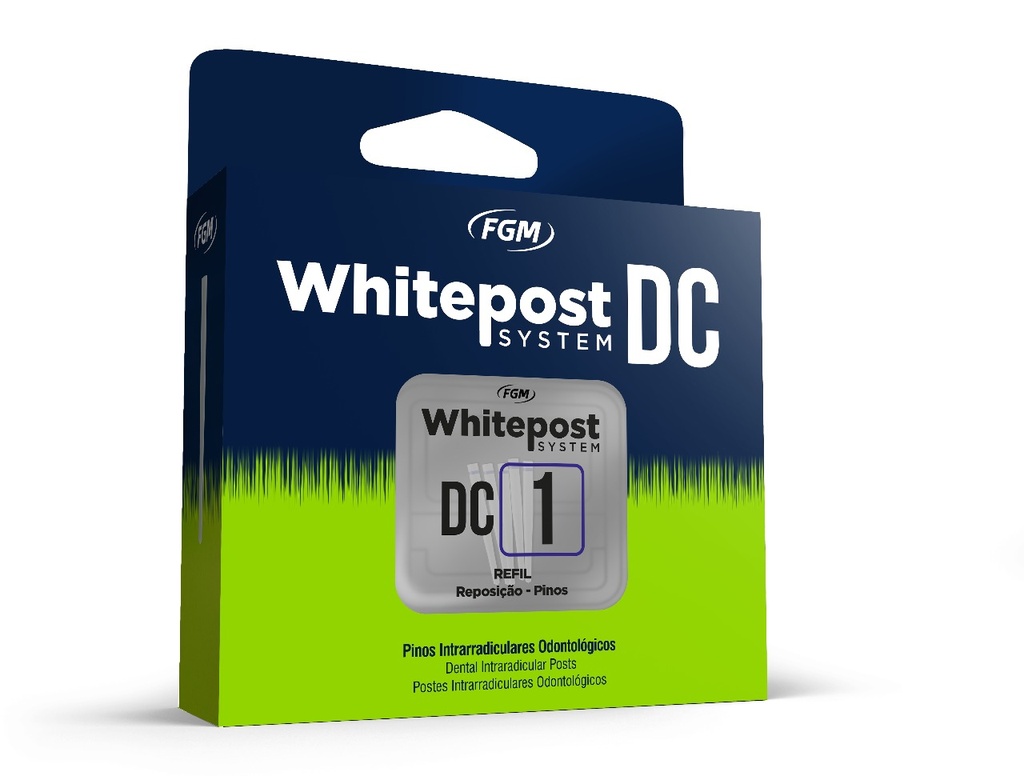 PINES FIBRA WHITE POST DC KIT NO.1  (5 PIN+1 FRESA)