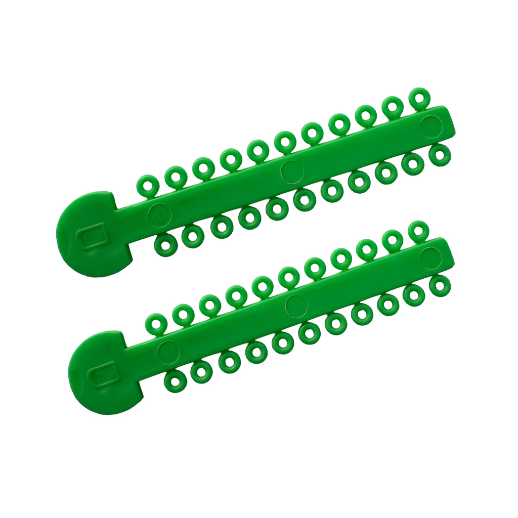 LIGADURA ELASTICA - DENTALASTIC VERDE TIRA