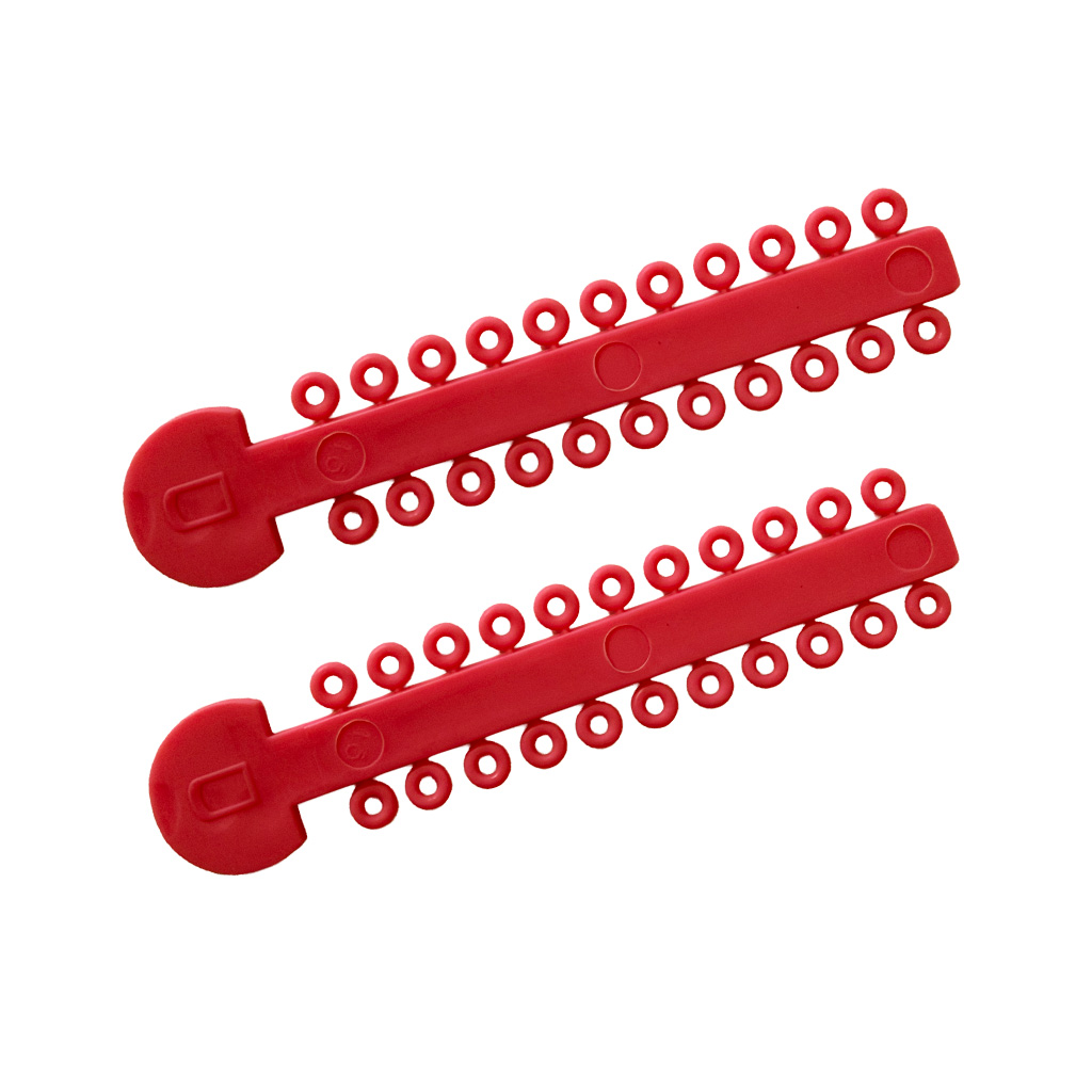 LIGADURA ELASTICA - DM DENTALASTIC ROJA TIRA