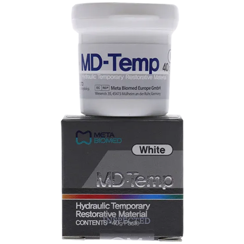 CEMENTO TEMPORAL CAVIDADES MD-TEMP WHITE PLUS (40GR.)