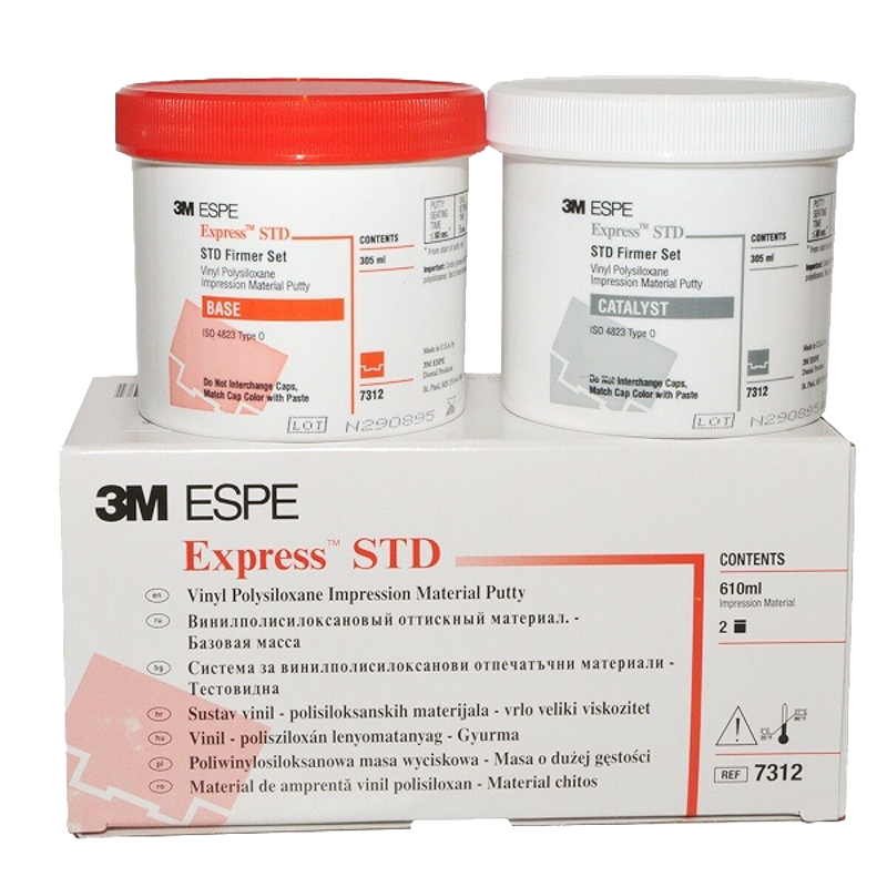 [3M 7312] SILICONA ADICION EXPRESS STD PUTTY TARRO 610ML.