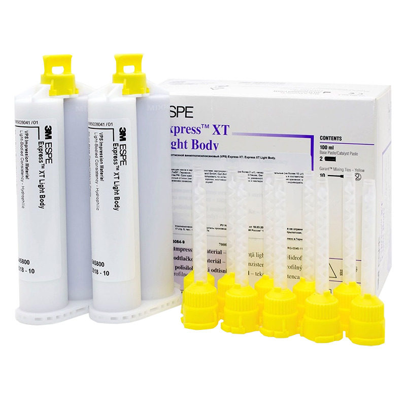[3M 36974] SILICONA ADICION EXPRESS XT LT BODY   (2 CART X 50 ML.)