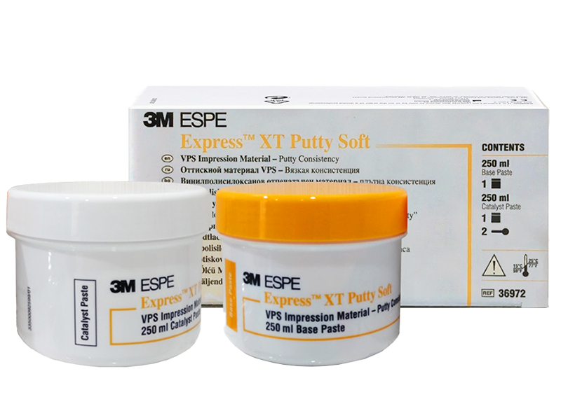 [3M 36972] SILICONA ADICION EXPRESS XT PUTTY TARRO BASE Y CAT 250 ML