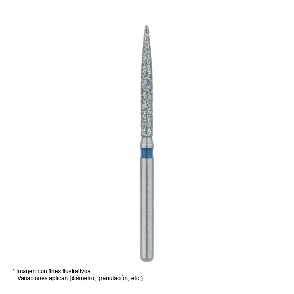 FRESA DIAMANTE FG JOTA - CILINDRICA LARGA PUNTA 863L AZUL