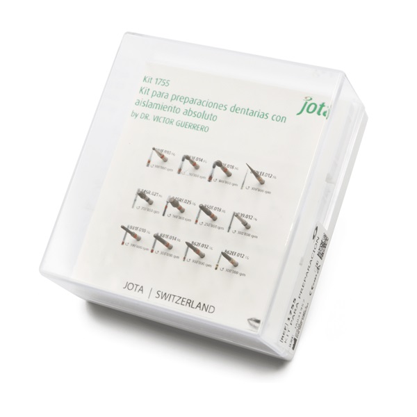[JT 1755] KIT FRESAS -  PREPARACIONES DENTINARIAS CON AISLAMIENTO ABSOLUTO