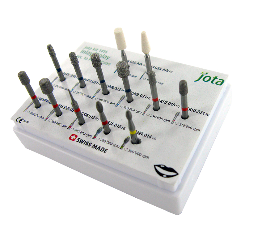 [JT 1416] KIT FRESAS INLAY/ONLAY PAULO KANO (13PZS)