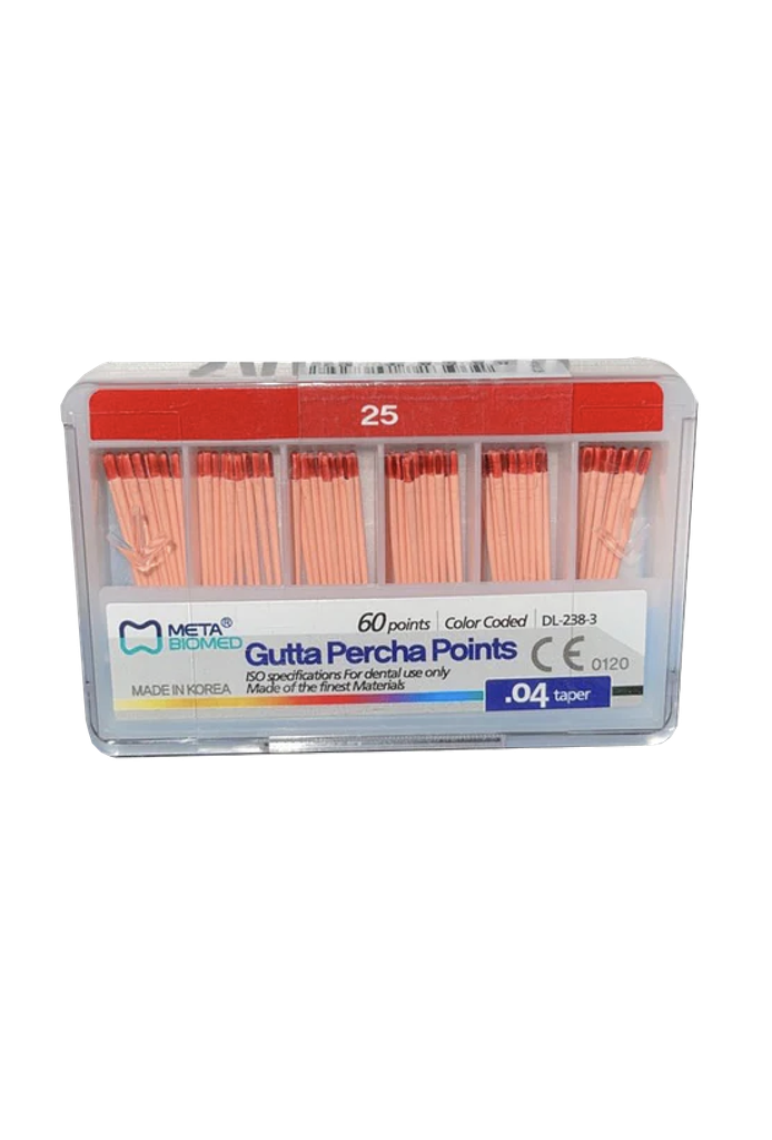 PUNTAS DE GUTAPERCHA META - 0.04 - NO. 25   (60)