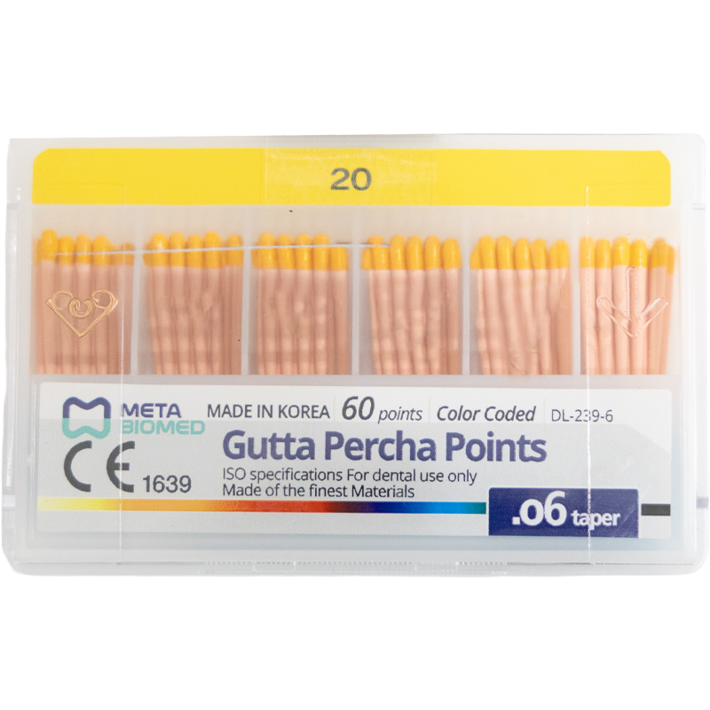[MB G06-20] PUNTAS DE GUTAPERCHA META - 0.06 - NO. 20   (60)