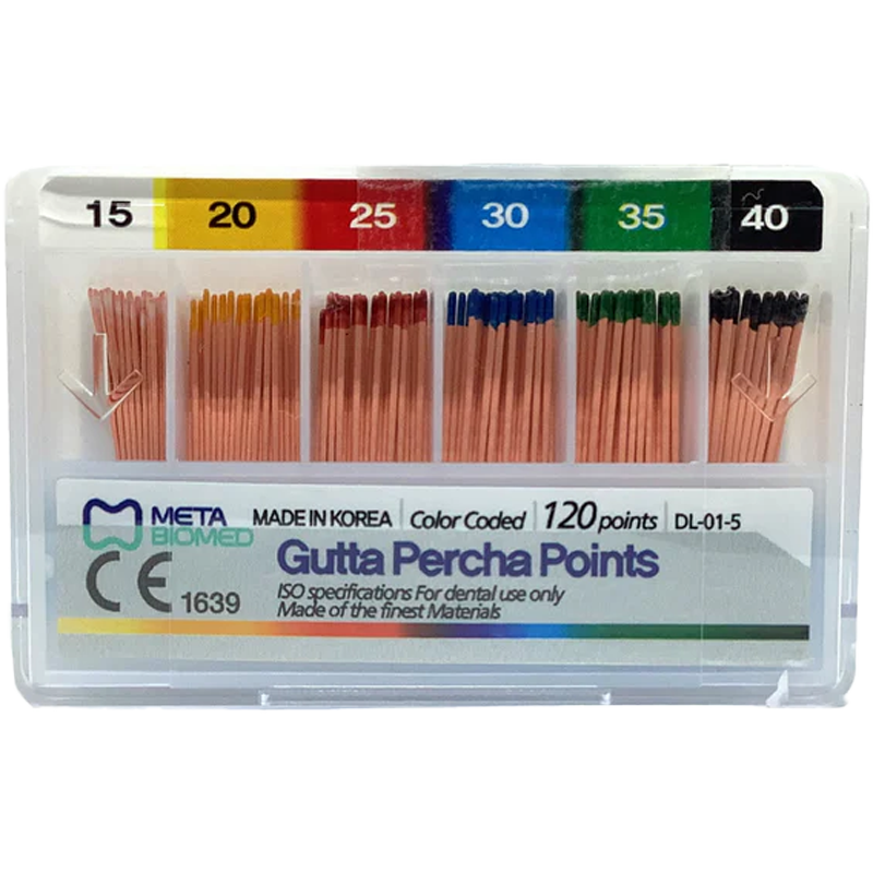 PUNTAS DE GUTAPERCHA META - NO. 15-40 (120)