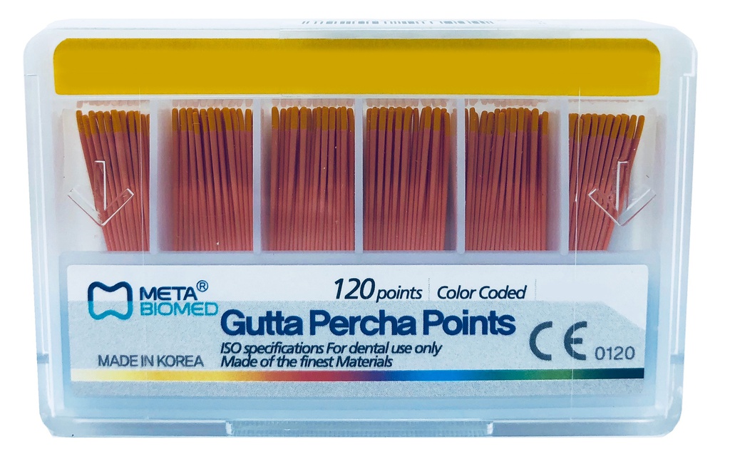 PUNTAS DE GUTAPERCHA META - NO. FF FINA-FINA  (120)