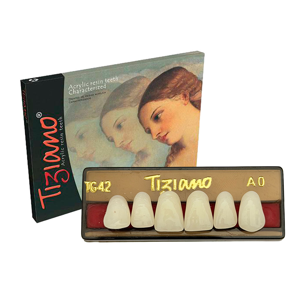 DIENTES TIZIANO 1 X 6 ANTERIOR SUP-COLOR A0 TG42