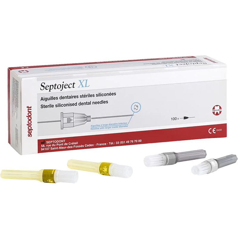 AGUJAS DENTALES SEPTOJECT 30 CORTAS XL (100)  (0.30X25)