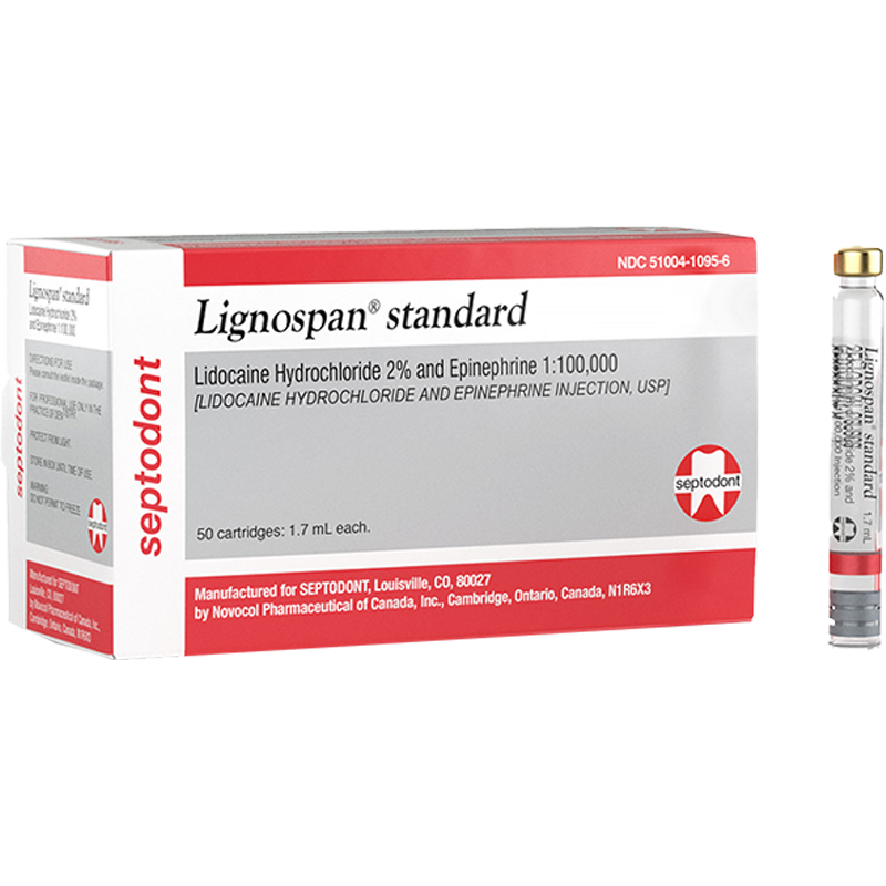 [SE LIGNO2 100] ANESTESIA LIDOCAINA 2% 1:100.000 LIGNOSPAN (CAJA)