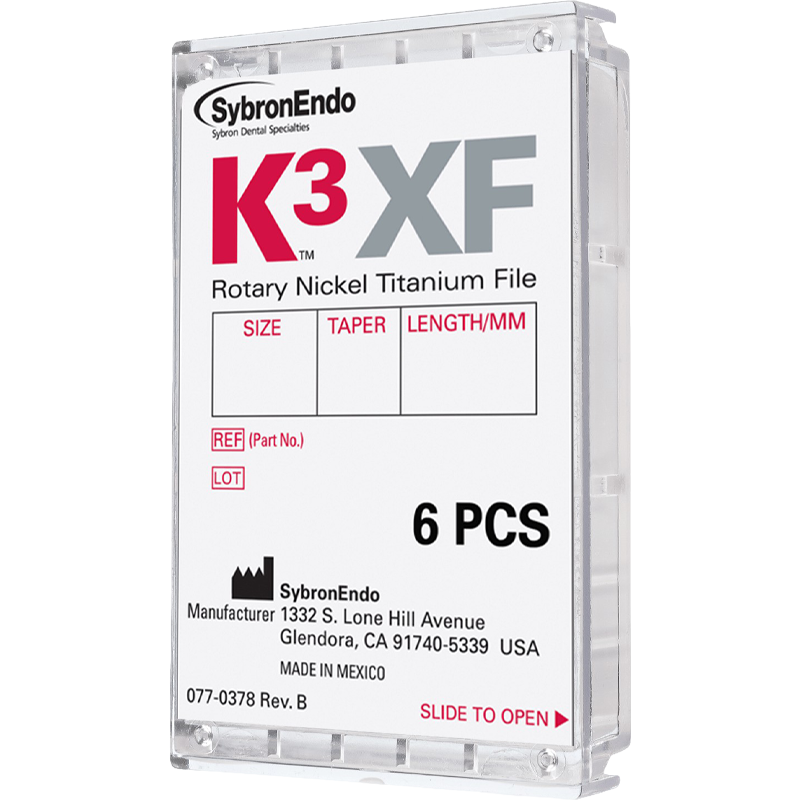 LIMA K-3XF - TAPER 0.06 25MM  NO. 30/35/40 (CAJA DE 6)