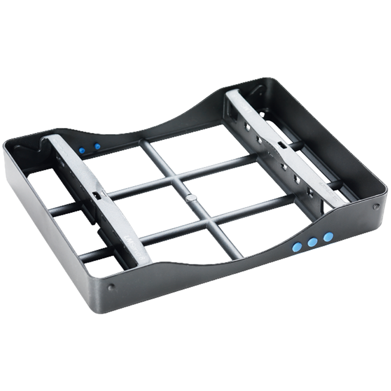 [LMA 6680] CASSETE METALICO LM PARA 8 INSTRUMENTOS 180X136X28MM