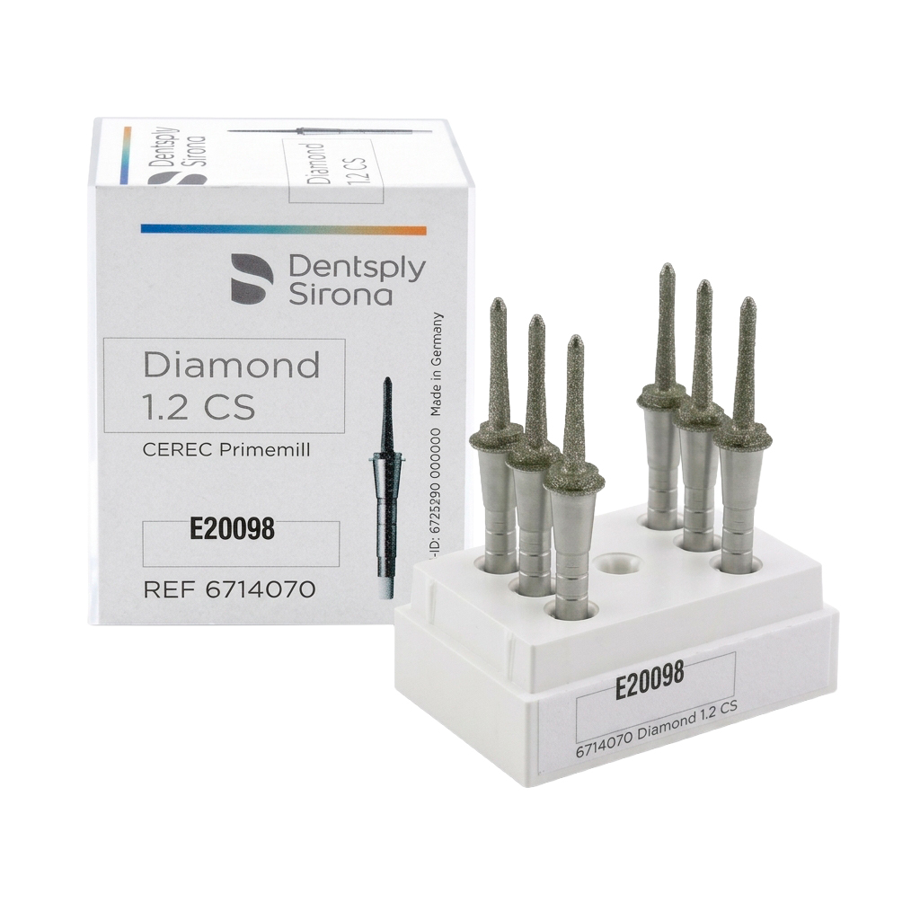 [SIR 6714070] SIRONA FRESA PRIMEMILL DIAMANTE - REG.1.2MM  (6 PZS)