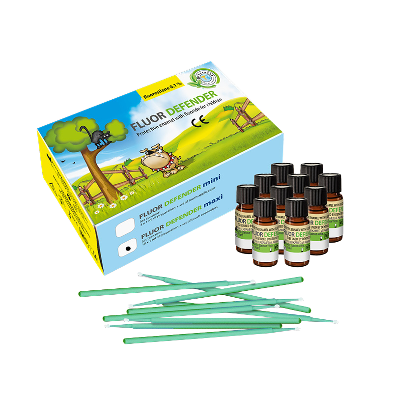 FLUOR LIQUIDO DEFENDER FLOUR MAXI - KIT DE 10 UNIDOSIS (1ML)