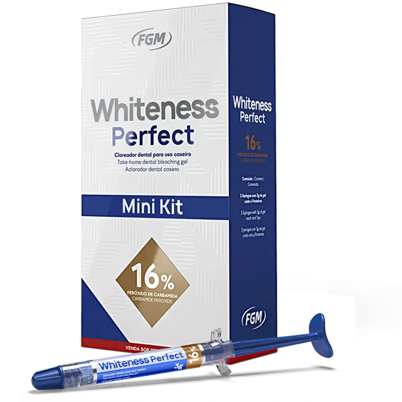 BLANQUEAMIENTO CASA WHITENESS PERFECT 16% MINI KIT - 3 JERINGAS 3GR.