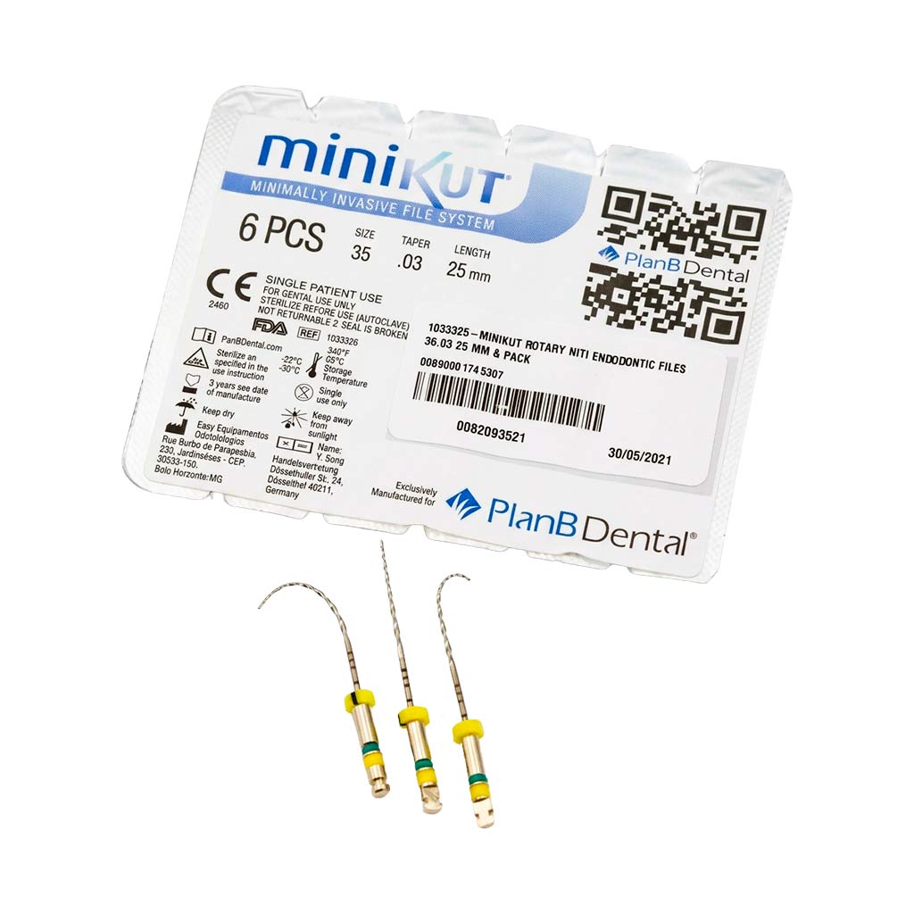 LIMA MINIKUT ENDODONTICAS ROTATORIAS 35/3 25MM  (6 LIMAS) 