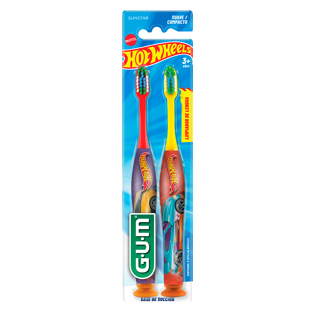 [BU 4060HW2] CEPILLO DE NIÑO HOT WHEELS 2PACK