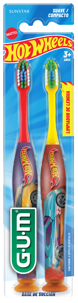CEPILLO DE NIÑO HOT WHEELS 2PACK