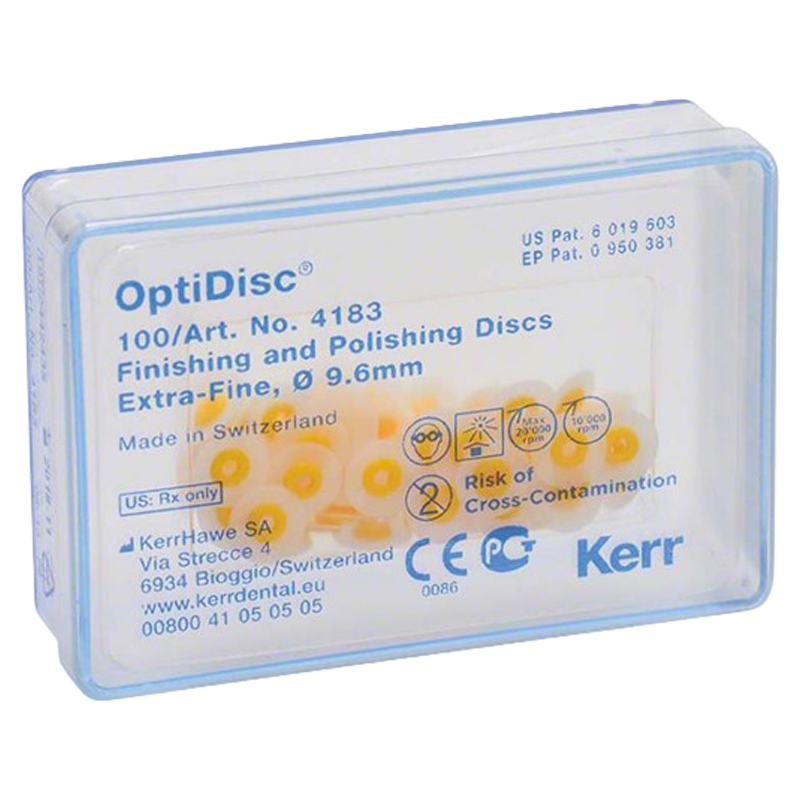 PULIDOR DE RESINA OPTIDISC 9.6MM EXTRA FINO 100 UNIDADES
