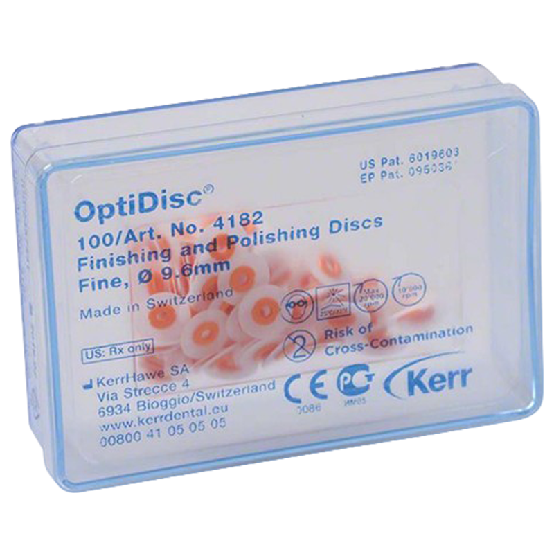 PULIDOR DE RESINA OPTIDISC DISCO DE PULIDO FINO 9.6MM 100 UNIDADES