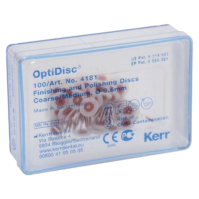 PULIDOR DE RESINA OPTIDISC DISCO DE PULIDO MEDIO 9.6MM 100 UNIDADES