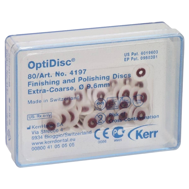 PULIDOR DE RESINA OPTIDISC 9.6MM GRUESO 80 UNIDADES