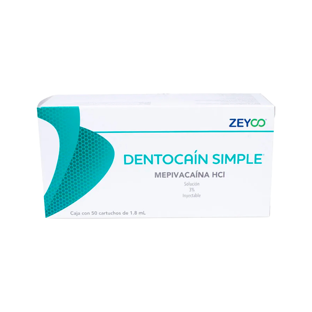 ANESTESIA DENTOCAINA 3% 1:100.000 ZEYCO CAJA (PLASTICO) (50)