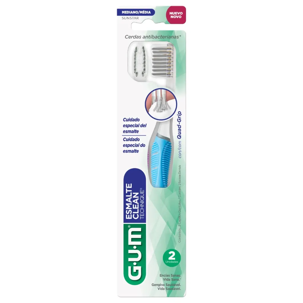 [BU 4471LA2] CEPILLO ENAMEL CLEAN CERDAS MEDIANAS (2)