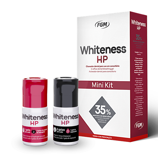 [FG 1911] WHITENESS HP 35% - P.HIDROGENO MINI KIT - ROJO