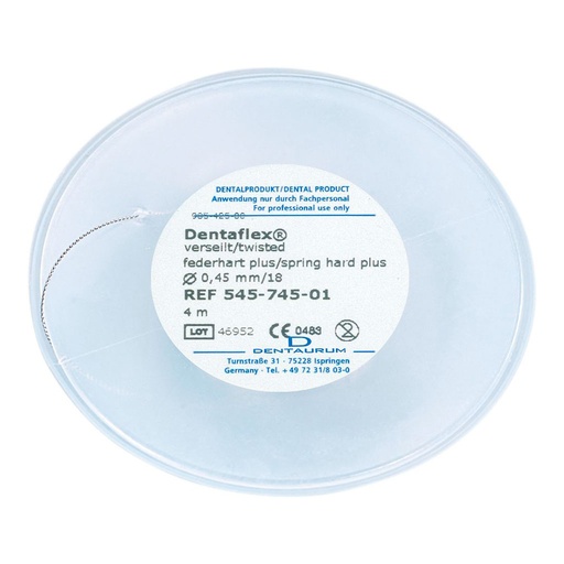 [DM 545-745] ALAMBRE BAR.DENTAFLEX COAXIAL 3 ALAMBRES REDONDO 18" UNI.