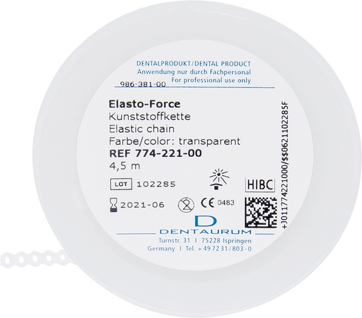 [DM 774-221] CADENA ELASTICA - DM ELASTO-FORCE CERRADA TRANSP. (4.5M)