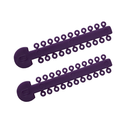 LIGADURA ELASTICA - DM DENTALASTIC PURPURA TIRA