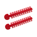 LIGADURA ELASTICA - DM DENTALASTIC ROJA TIRA