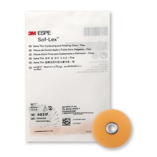 [3M 4931F] SOFLEX 1/2" EXTRA THIN FINA BOLSA DE 30