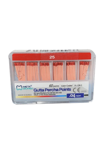 [MB G04-25] PUNTAS DE GUTAPERCHA META - 0.04 - NO. 25   (60)