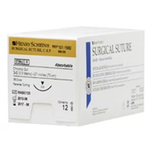 [HS 101-1582] SUTURA ABSORBIBLE - CATGUT CROMICO 3/0 UNIDAD