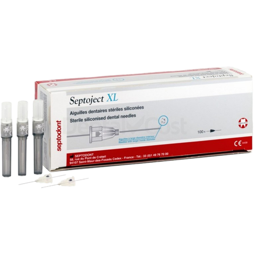 [SE SEPTOJ 27L] AGUJAS DENTALES SEPTOJECT 27 LARGAS XL (100)  (0.40X35)