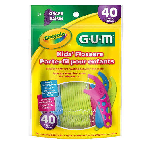 [BU 896] FLOSSERS CRAYOLA SABOR UVA (40 UNIDADES)