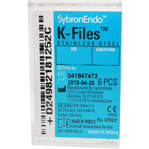 [KR 821-8025] LIMA K-FILE 25MM NO. 15-40