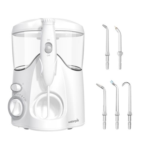 [TW WP-100W] WATERPIK IRRIGADOR FAMILIAR C.5  PUNTAS - BLANCO GARANTIA 3MESES-