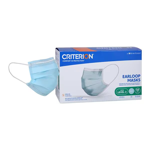 [HS 570-2044] MASCARILLAS ASTM  PLANA COLOR AZUL  (50)