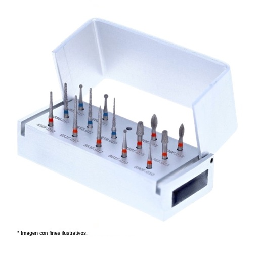 [JT 1730] KIT FRESAS FG CERAMIC ALL PREP. DR. MILKO VILLAROEL