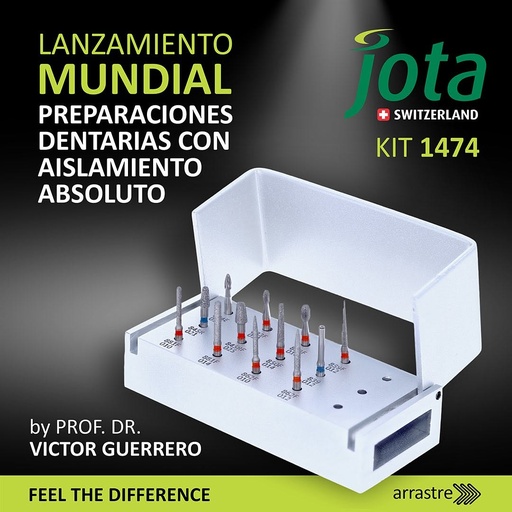 [JT 1474] KIT FRESAS FG PREPARACIONES DENTINARIAS CON AISLAMIENTO ABSOLUTO
