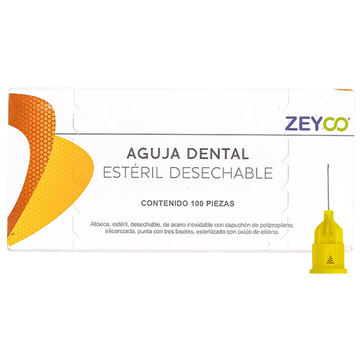 [ZY ZE-SAG30XS] AGUJAS DENTALES ZEYCO CALIBRE 30 EXTRA CORTA CAJA C/100 PZAS. (0.30x12)