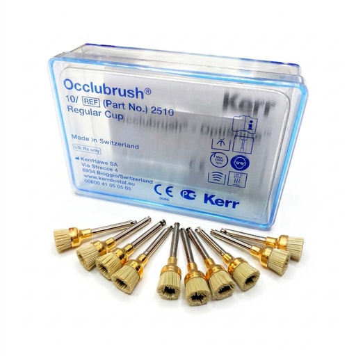 [KR 2510] PULIDOR DE RESINA OCCLUBRUSH COPA REGULAR (10 PIEZAS)
